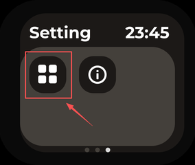 在设备触摸屏上进入 Apps 页面