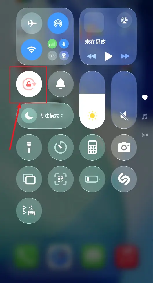 iPhone 竖排方向锁定