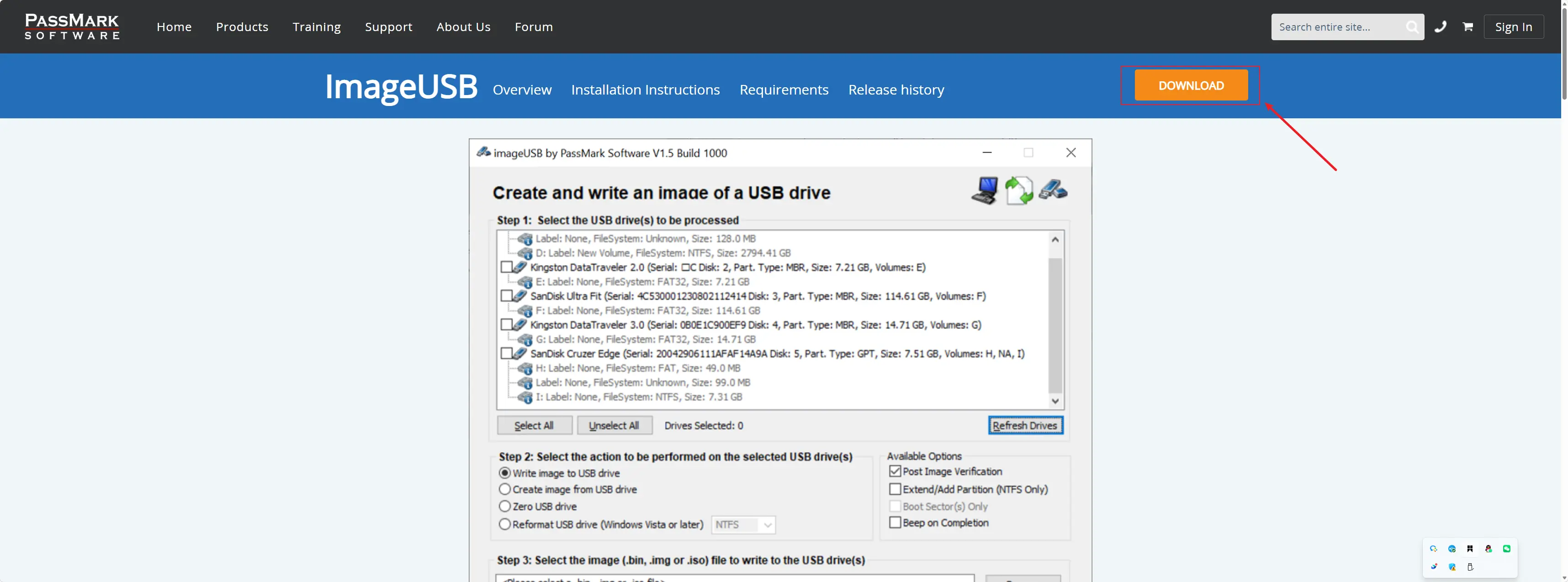 ImageUSB 下载页面