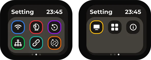 NanoKVM Go settings screens