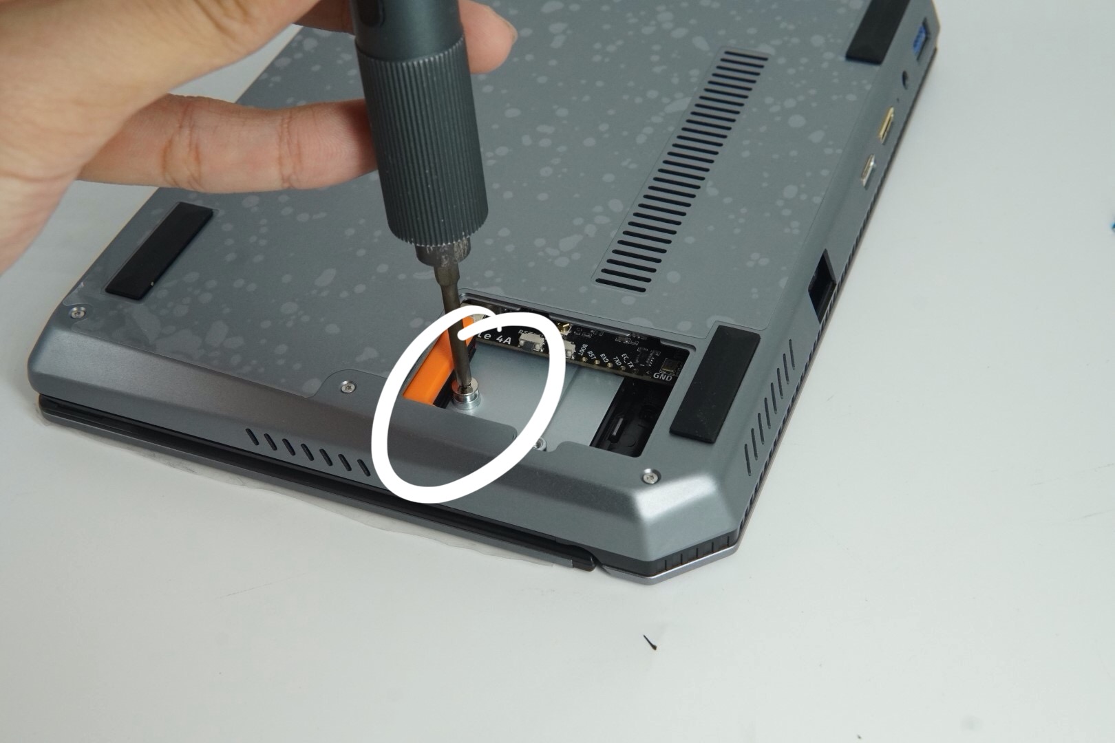 Removing SSD Fixing Screw