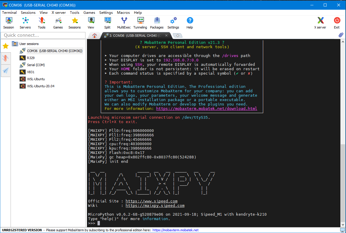 serial terminal program linux